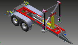 EOS-ENVIRO Agricultural Hook Lift Trailer-20' Detachable ISO Container Adapter